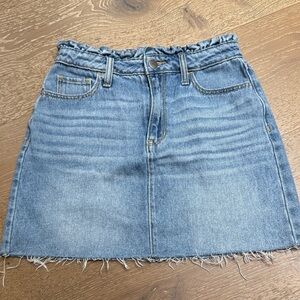 Hollister Ultra High-Rise Denim Mini Skirt | Paperbag Waist | Size 3 / W26